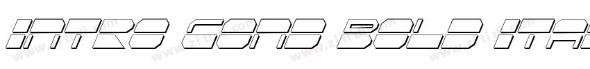 Intro Cond Bold Ital字体转换